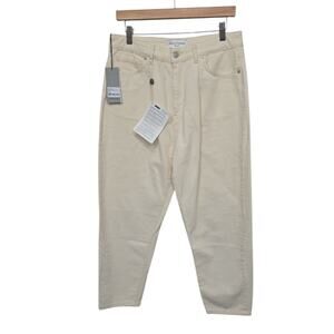 NWT OFFICINE GENERALE Jeans Damen Hose Jeanshose Ecru 29 High Rise DANA CURVED‎